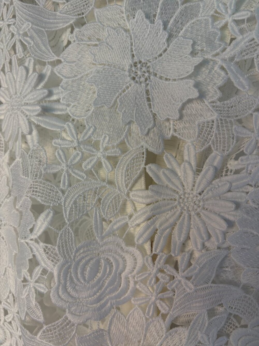 Generation Love Erin 3D Guipure Lace Cardigan White Floral Pattern Jacket - Picture 5 of 7